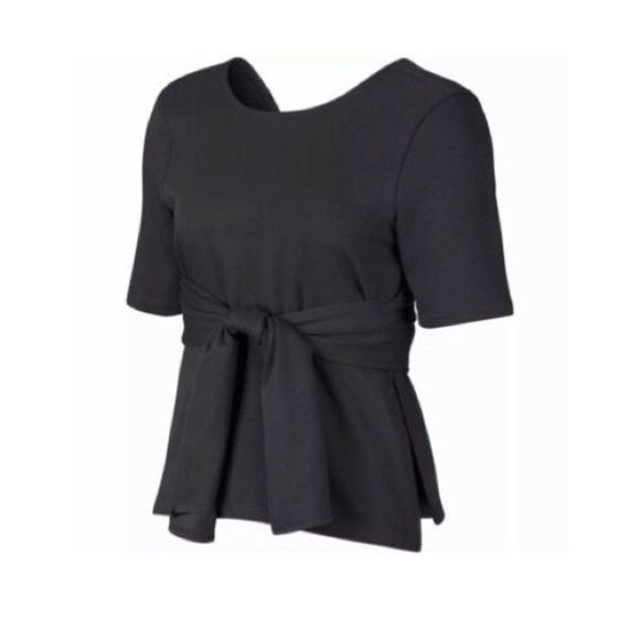 [Nike] Studio Wrap Short Sleeve Top - Picture 2 of 12